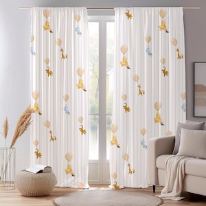 Winnie the Pooh Curtains baby room Curtains Window Drapes Kids Room curtains Playroom Curtains Nursery Baby Room Decor Modern Home Gifts