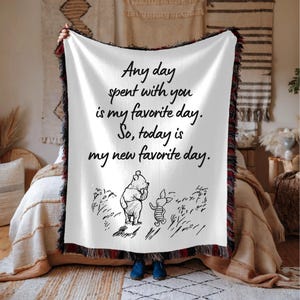 Winnie the Pooh Baby Blanket - Personalized Disney Gift, Soft Plush Winnie the Pooh Baby Swaddle, Plush blanket, Couch Throw Gift
