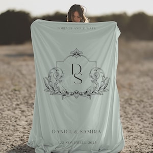 Personalized Couple blanket, wedding blanket, custom gift for girlfriend, gifts for wife, Anniversary gift, wedding gift for couple