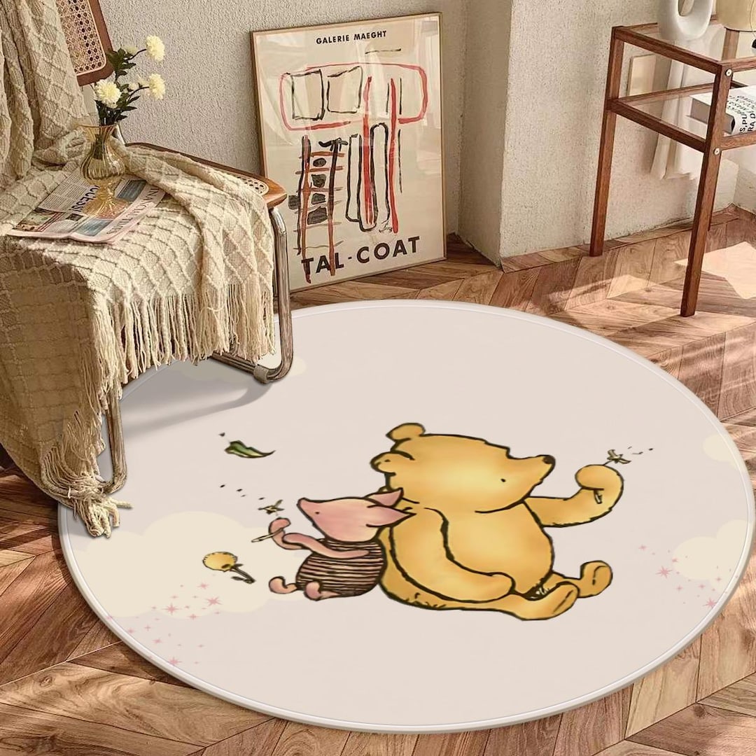 Winnie the Pooh Nursery Rug Piglet and Pooh Bear Area Rug for Kid ...