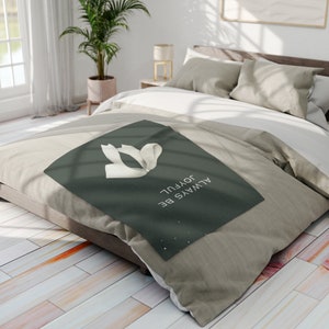 Always be joyful Green Blanket with White Ribbon Arctic Fleece Blanket Gifts for her throw in green blanket Birthday gift for teen image 3