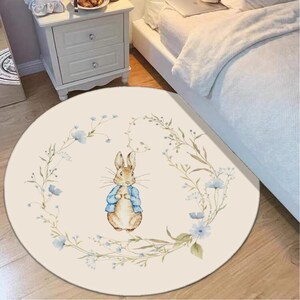 Peter Rabbit Teppich, Beatrix Potter Decor, Kaninchenteppich, Peter Kaninchenteppich, Peter Kaninchenteppich, Kinderzimmerteppich