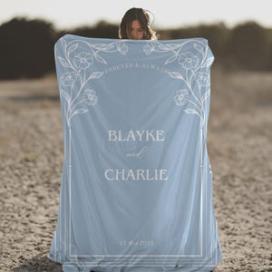 Personalized Couple throw blanket, custom gift for girlfriend, relationship gifts, wife, Anniversary gift, Present, wedding gift for couple