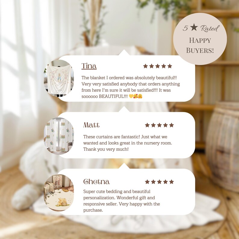 Personalizowany dywanik dziecięcy Kubuś Puchatek z imieniem dziecka Dywan z misiem Puchatkiem do pokoju dziecięcego Prezent na baby shower do pokoju dziecięcego zdjęcie 5