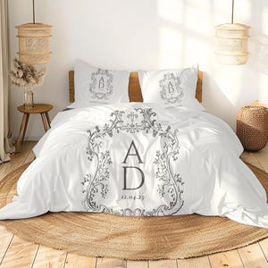 Personalized Duvet Cover Set - Custom Bedding, Unique Housewarming Gift, Custom Name Quilt, Lovers Bedding, Anniversary Present