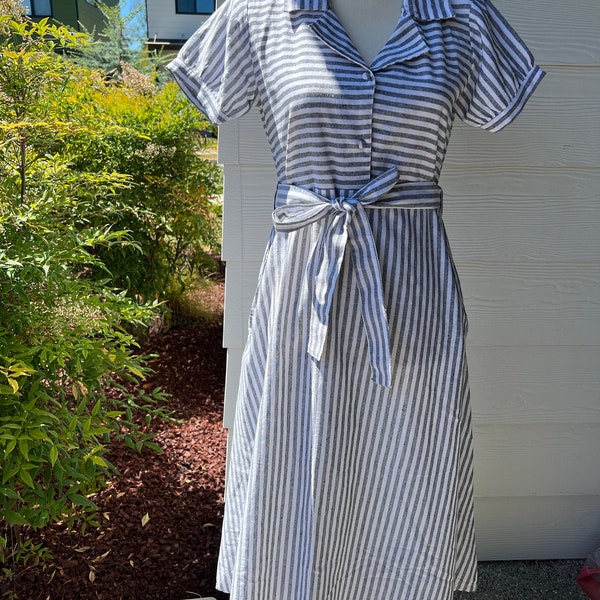 Striped Maxi Dress with Pockets|Block print dress|Beach Summer Dress|sun dresses for women|Made in India|Designed in U.S.A.
