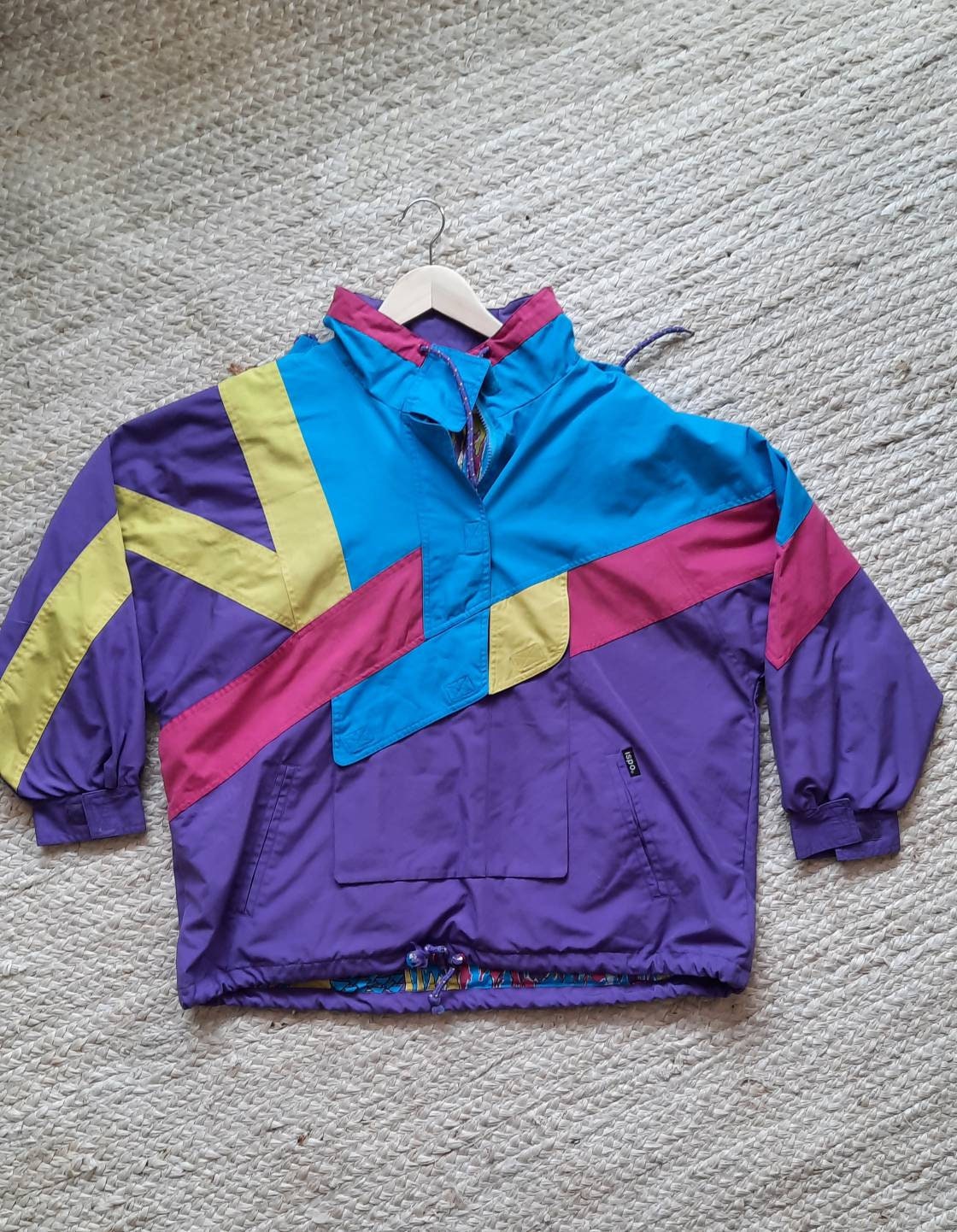 pink and purple windbreaker