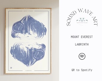 Mount Everest | Labrinth | Interactive Digital Download Art Print | QR Code to Spotify