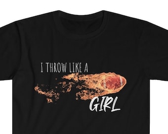 Throw Like a Girl Football Player Shirt, Flaming Football Shirt, Womens Sports Shirt, Game Day Shirt, Feminist Shirt