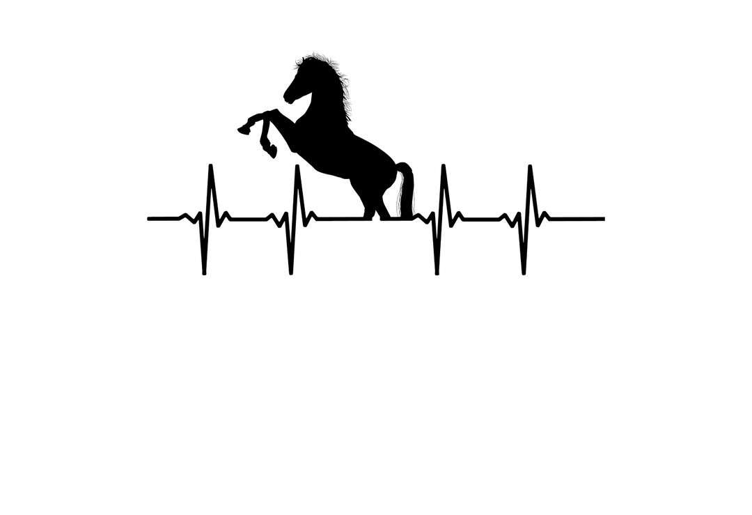 Horse Pulse SVG File Horse Digital File Horse Lover SVG Etsy