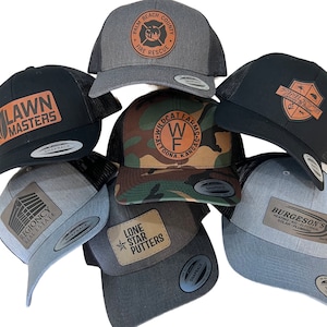 Custom Logo Patch Hat / Company Logo Hat / Personalized Mens Hats / Snapback Hats / Custom Hats / Employee Gifts / Business Merch