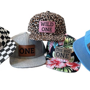 1st Birthday / One / First Bday / 1st Birthday Celebration / Custom Infant Baby Snapback Hat / Wild One / Fast One / Big One / I&#39;m One