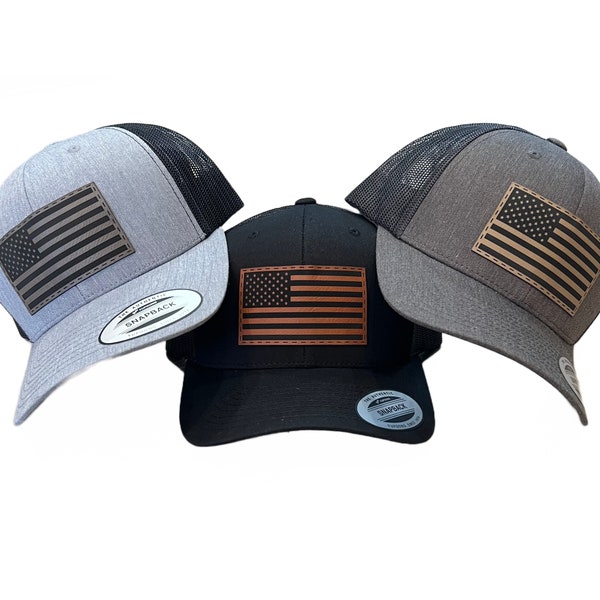 Bits and Bows American Flag Hat with Bow on Back