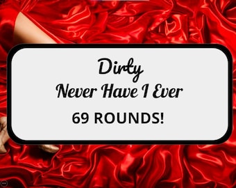 Dirty never have i ever drinking party game
