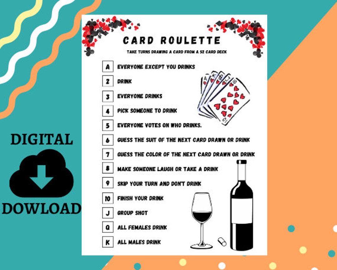 Card Roulette Drinking Game 