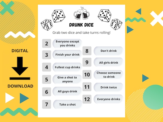 Drunk Dice Drinking Game Great for Pre-games Parties -  Canada