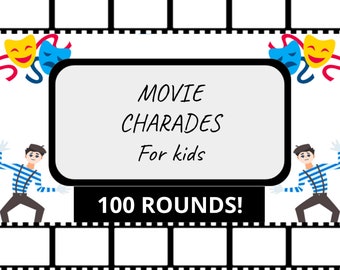 Movie Charades for Kids and family fun - Powerpoint game