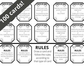 Adult Drinking Game. 100 rounds of drunk