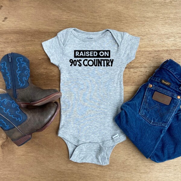 90s Country Baby Onesie | Toddler T-shirt | Western | Country | Punchy | Outlaw | Cowboy | Red Dirt | Boots | Howdy | Country Music