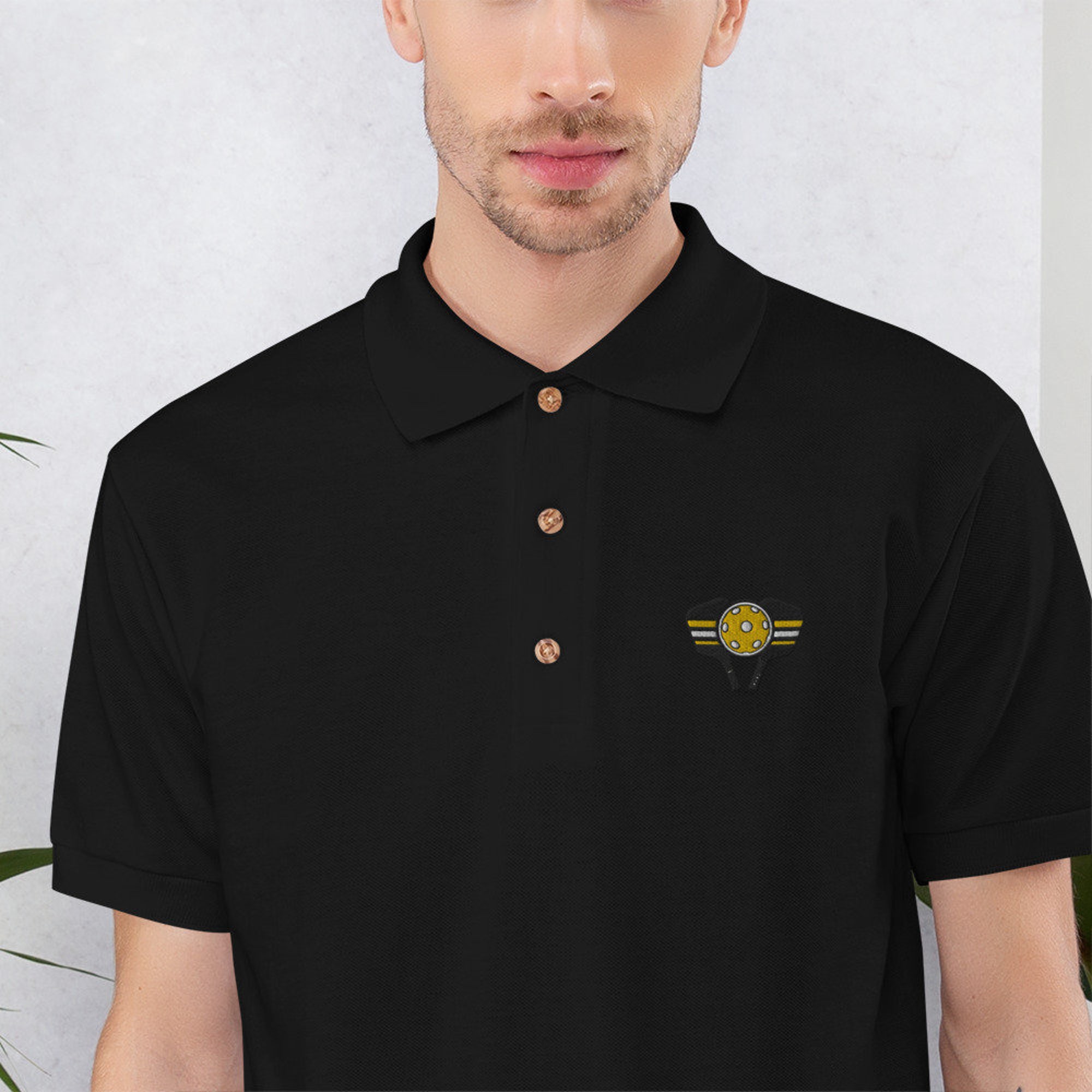 Discover Embroidered Pickleball Polo Shirt