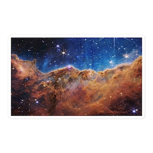 JWST James Webb Space Telescope Cosmic Cliffs Sticker