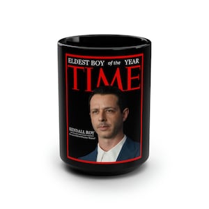 Taza negra de Kendall Roy, niño mayor del año, 15 oz