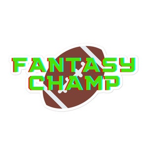 Fantasy Champ Fantasy Football Sticker