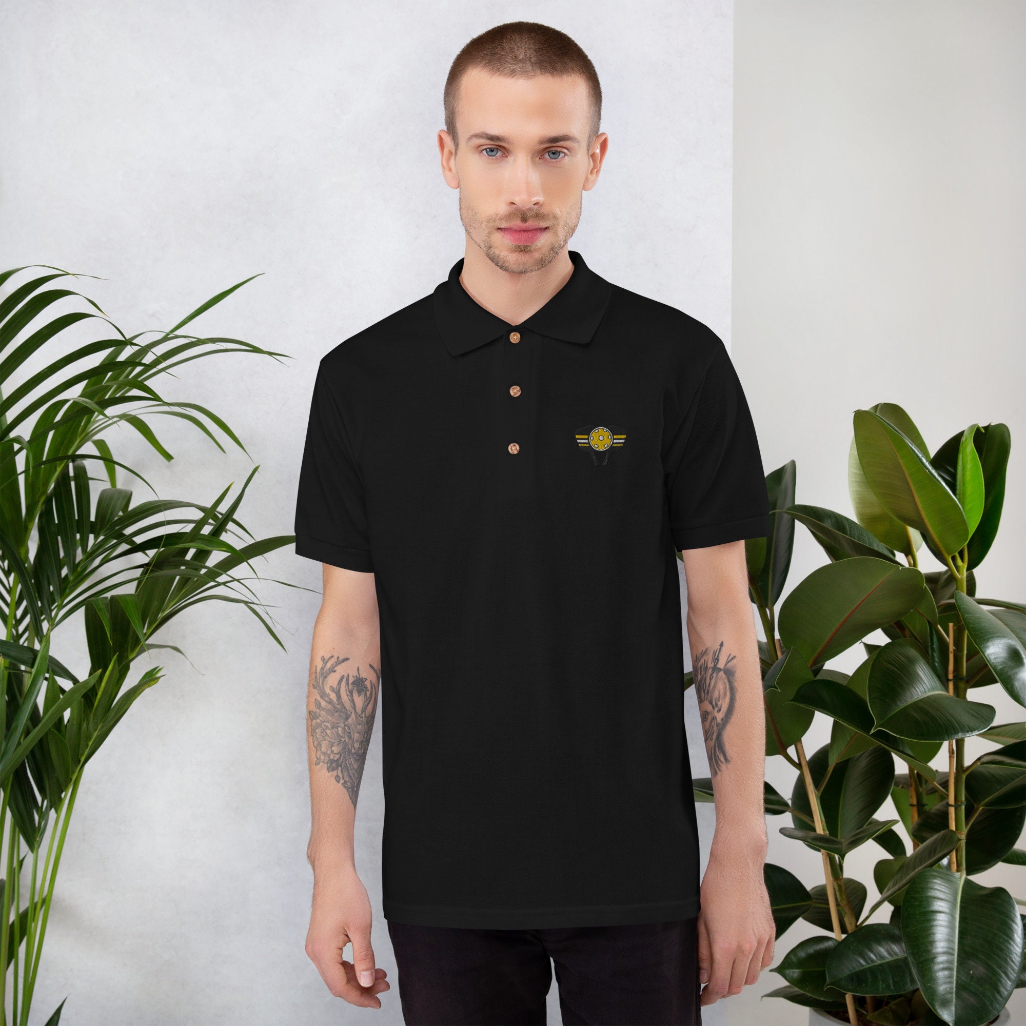 Discover Embroidered Pickleball Polo Shirt