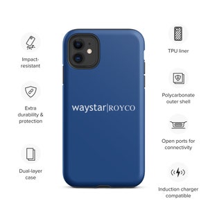 Capa resistente para iPhone Waystar Royco em azul