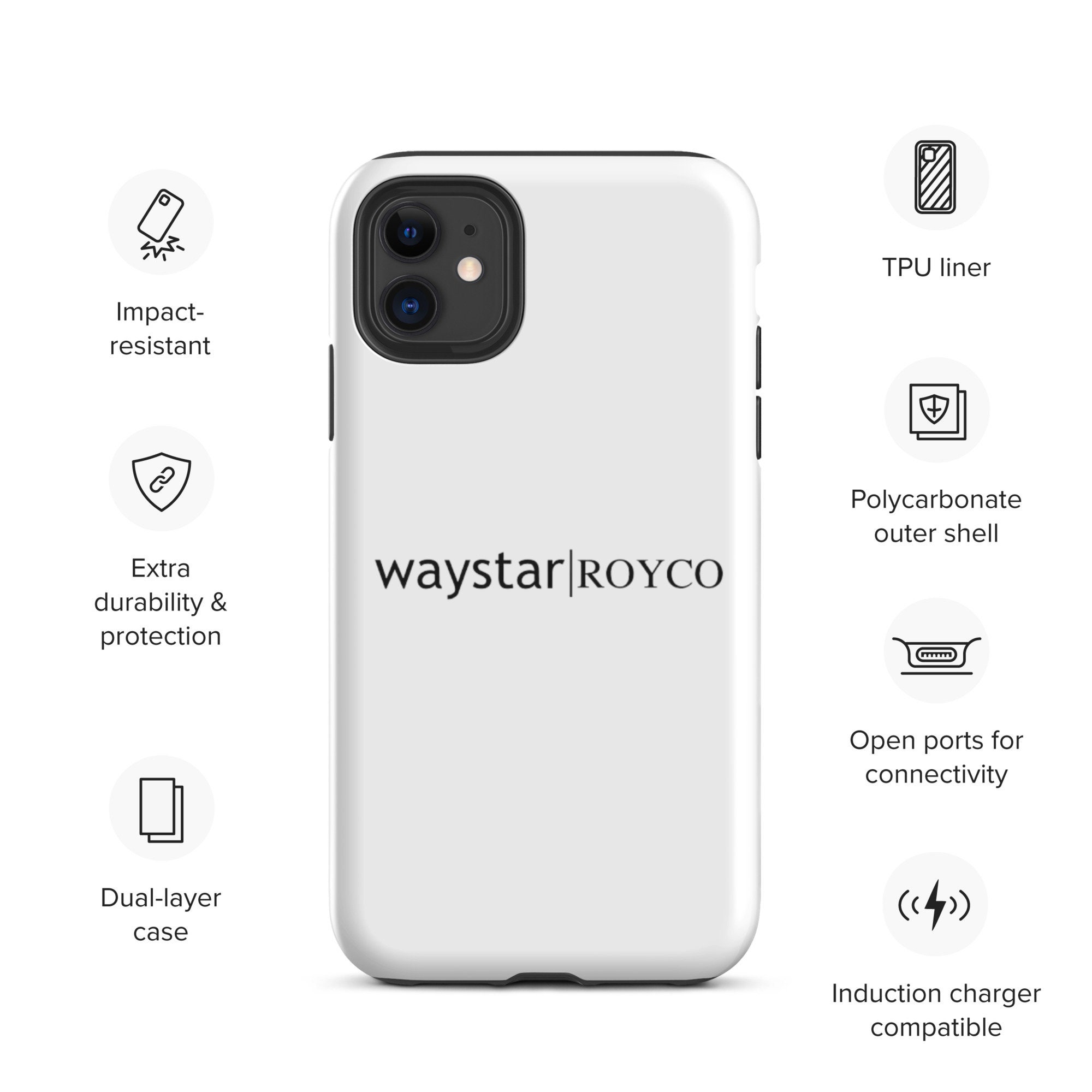 Waystar Royco Tough iPhone Case in White