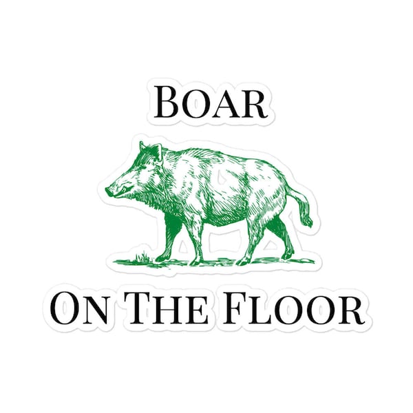 Boar On The Floor Sticker