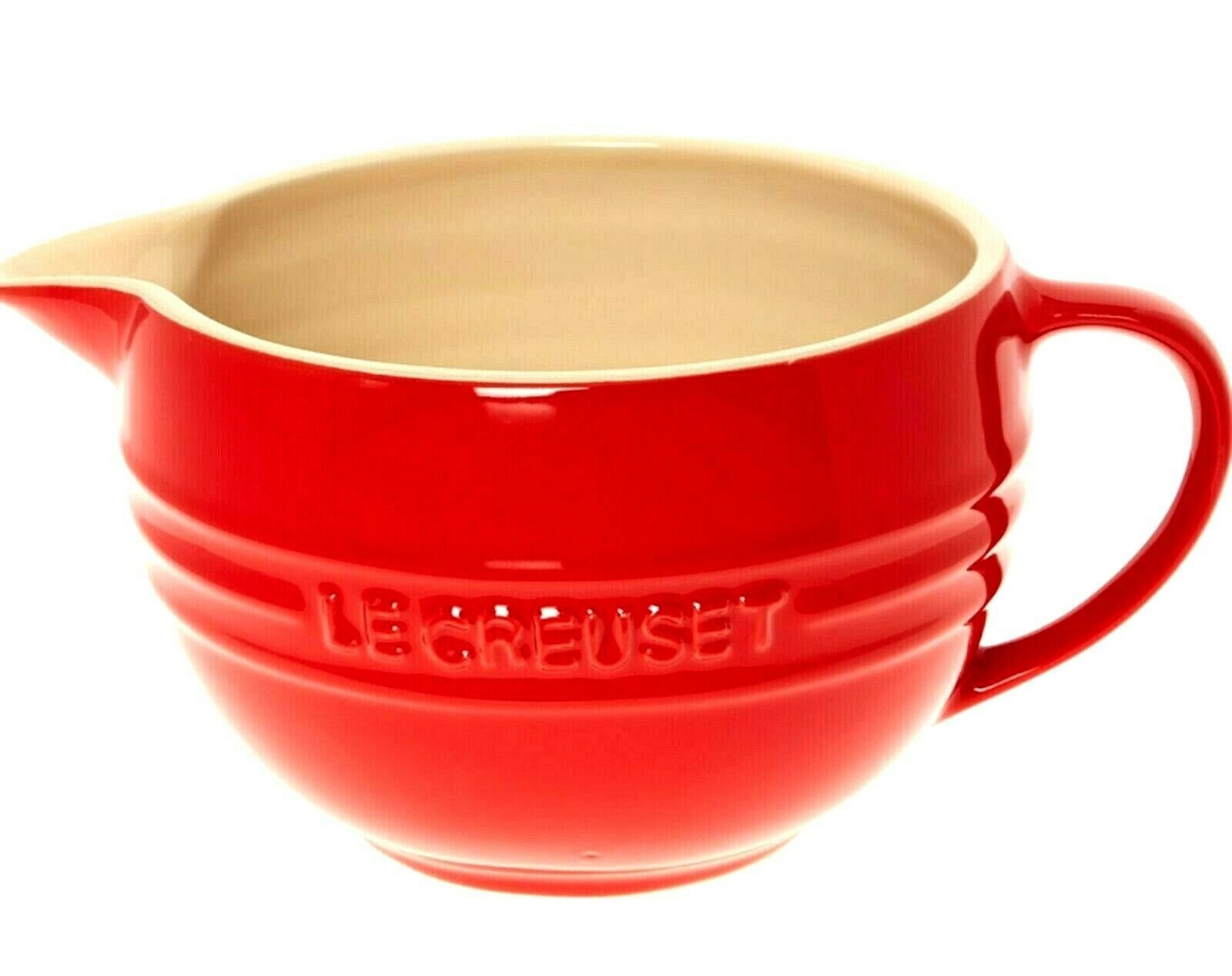 LE CREUSET Stoneware Large Red Mixing Jug 2L New - Etsy