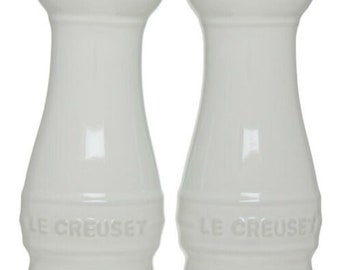 le creuset salt and pepper white