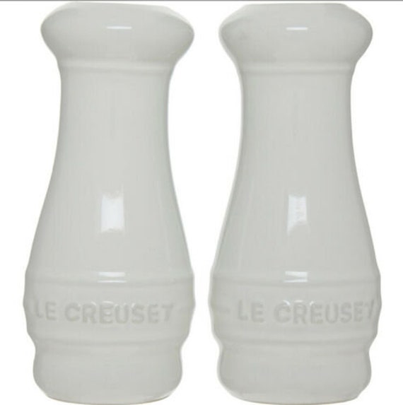 le creuset salt and pepper white