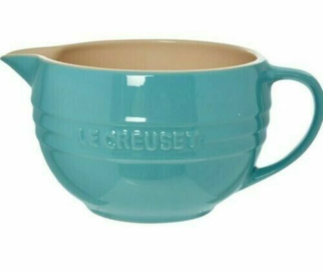 Le Creuset Turquoise Blue Mixing Jug 2l.brand New Etsy