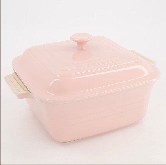 hungersnød Kaptajn brie sød smag LE CREUSET Pink Square Casserole Dish Stoneware COLLECTION - Etsy