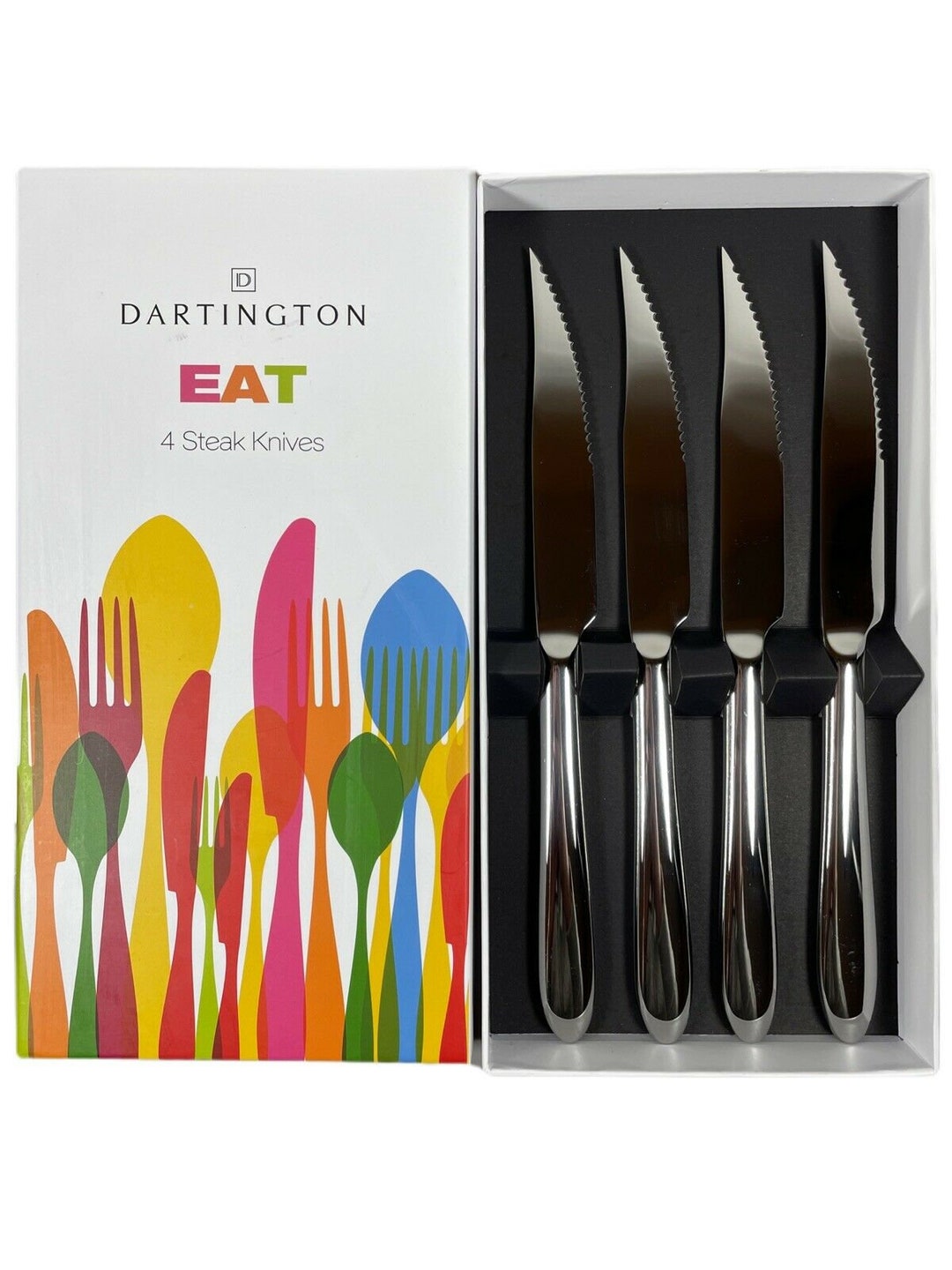 Dartington EAT 18/10 Stainless Steel Steak Knives Set New Etsy