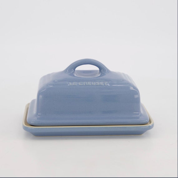 LE CREUSET Blue Reusable Butter Dish 8x18cm Brand New. Online in India -