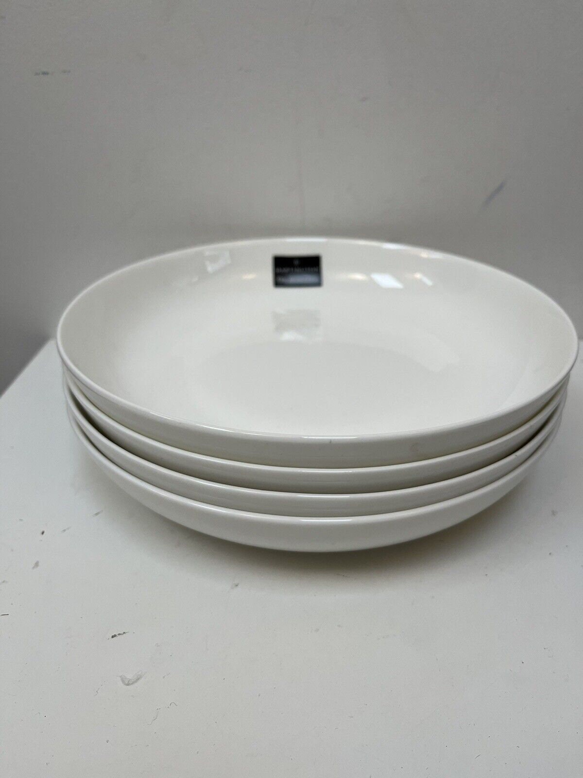 Dartington White Pasta Bowl Bone China Set 23cm Fine Elegant X Etsy