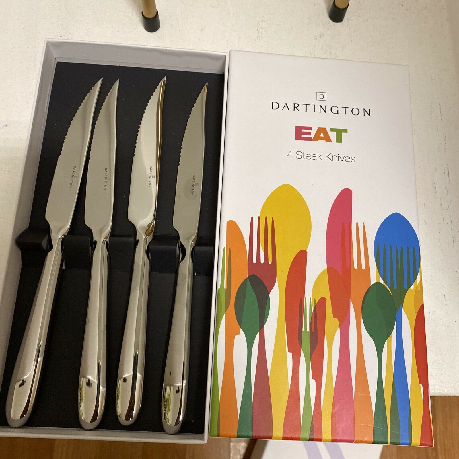 Dartington EAT 18/10 Stainless Steel Steak Knives Set New Etsy