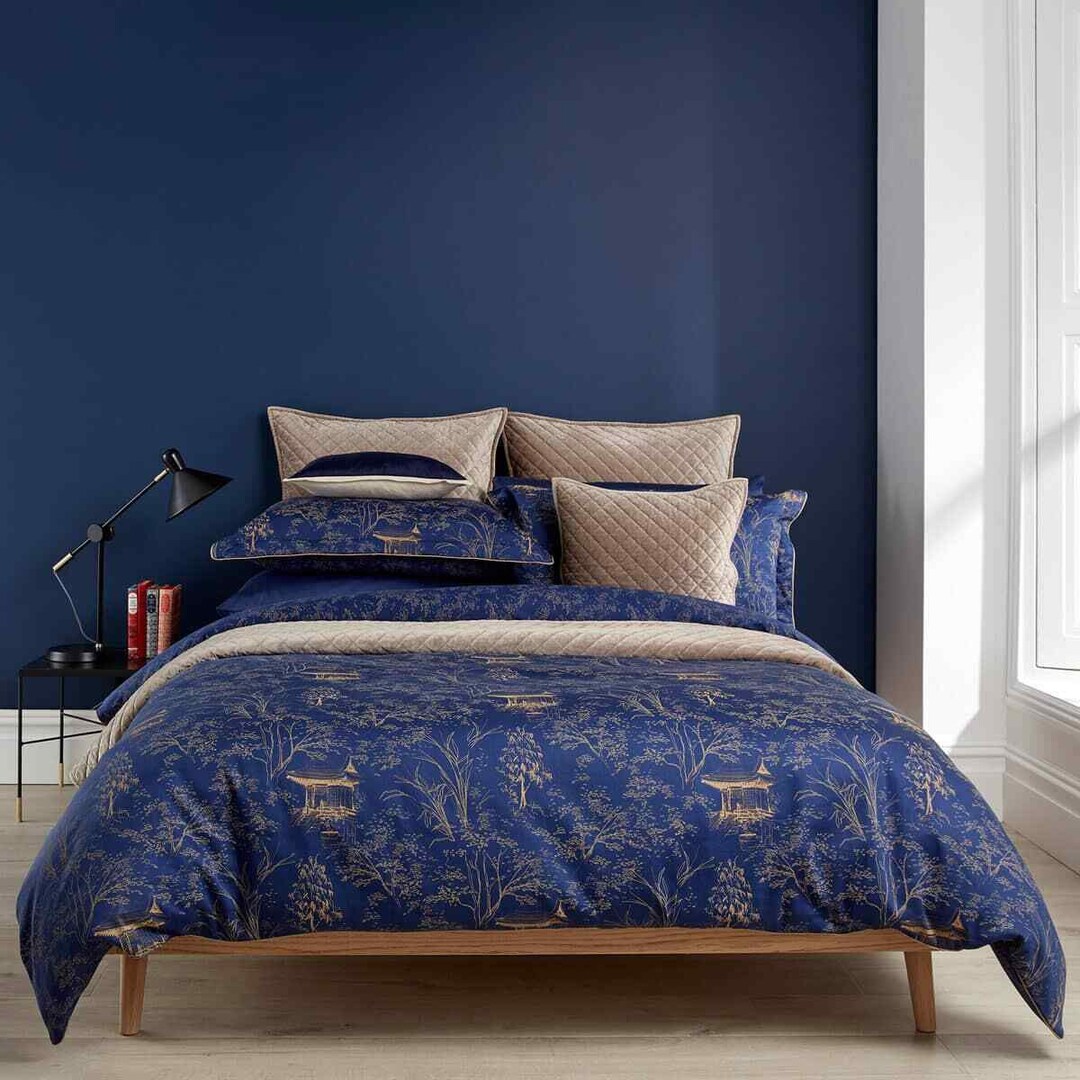 CHRISTY Japanese Maple King Size Duvet Set Cotton Sateen Etsy