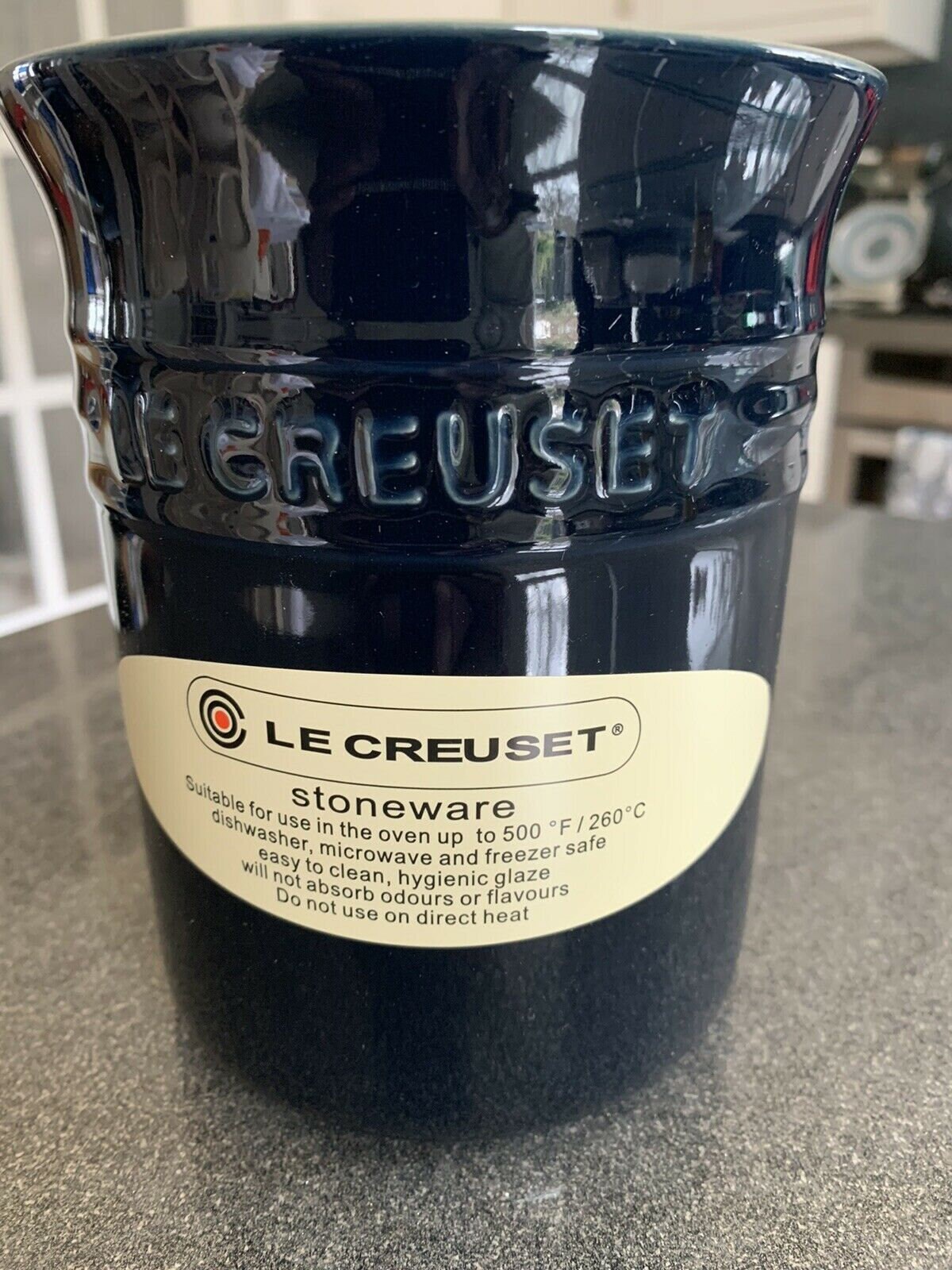 le creuset utensil jar black