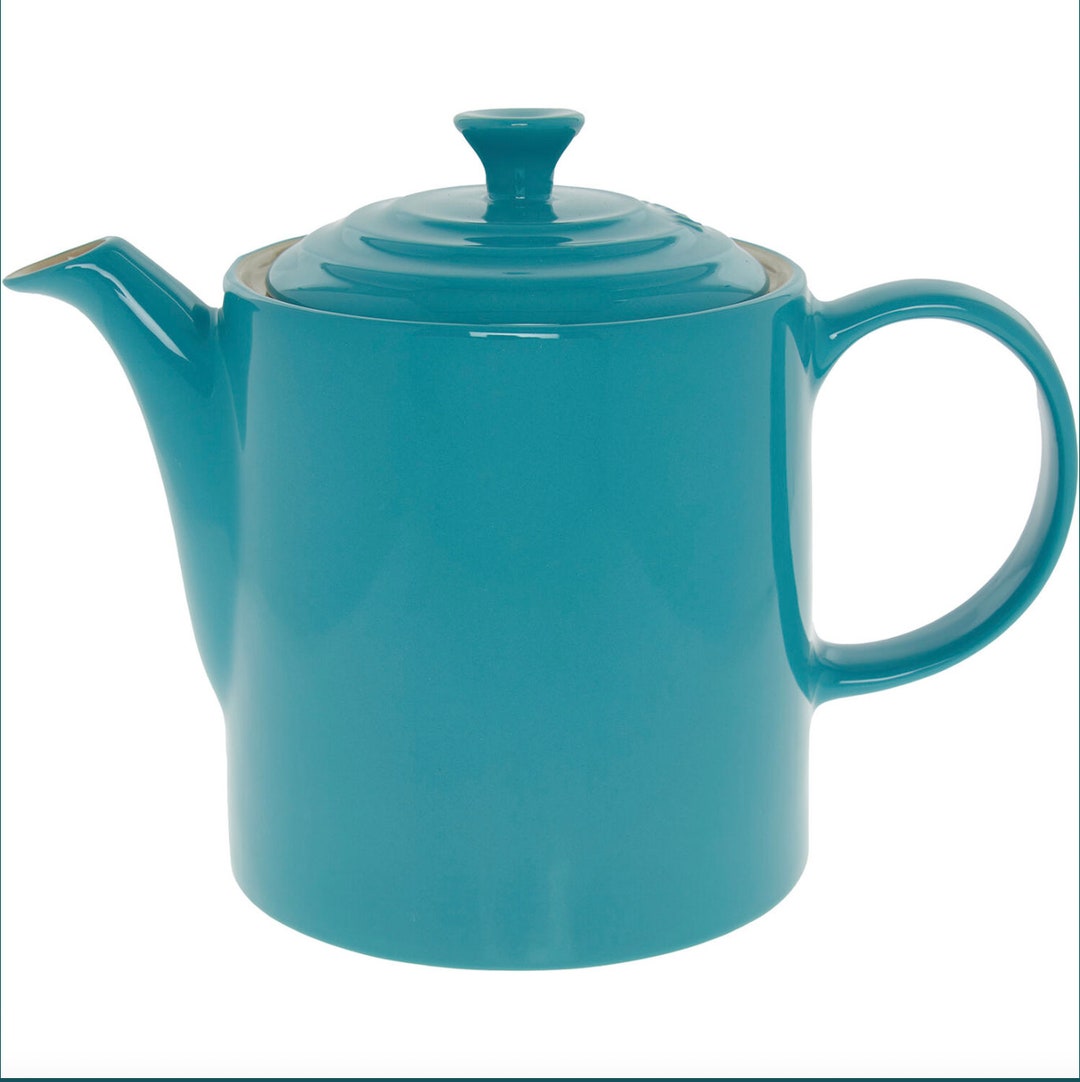 LE CREUSET Teal Grand Large Teapot 1.3L Rare Brand New Etsy