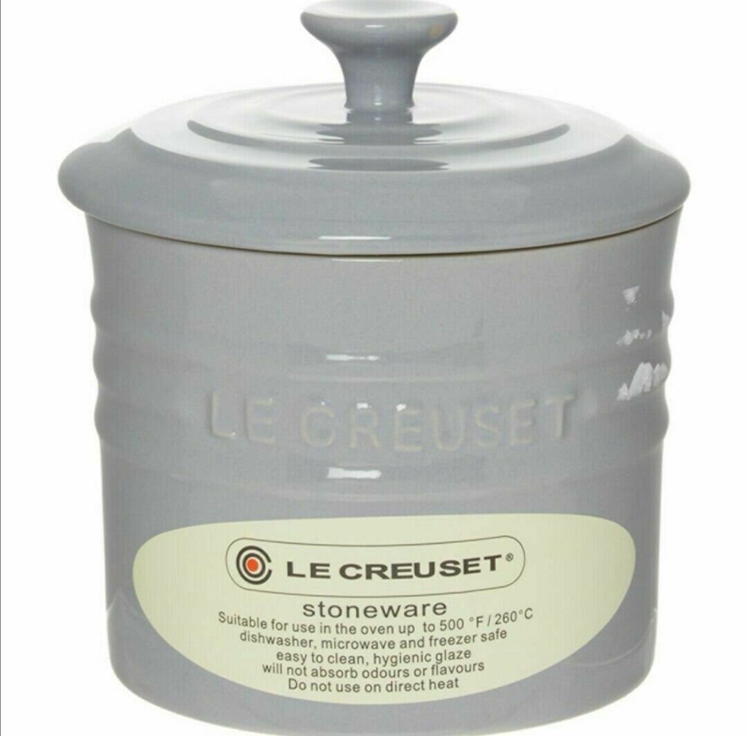 grey coffee storage jar