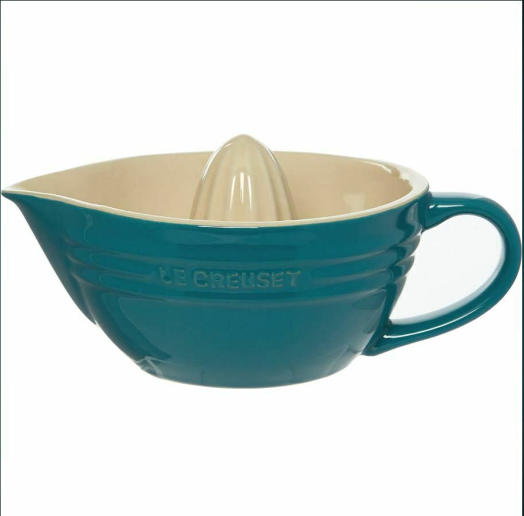 Le Creuset Turquoise Teal Colour Lemon Citrus Squeezer Juicer Etsy