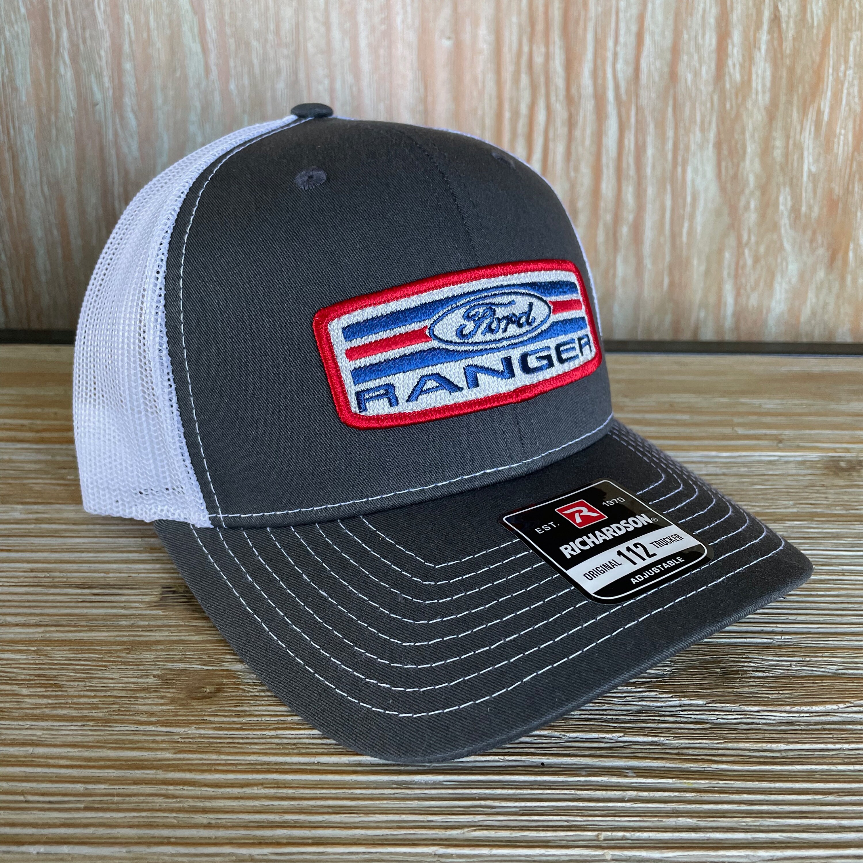 Vintage Ford Ranger Truck Retro Patch + Richardson 112 Charcoal Grey ...