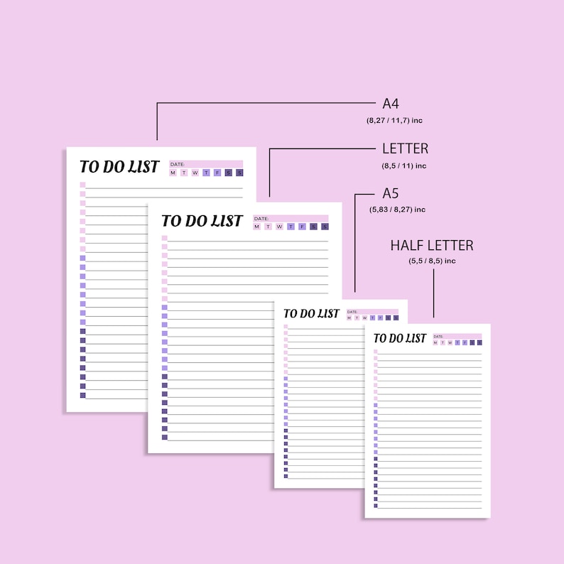 Printable to Do List Editable to Do List Template Daily Task - Etsy