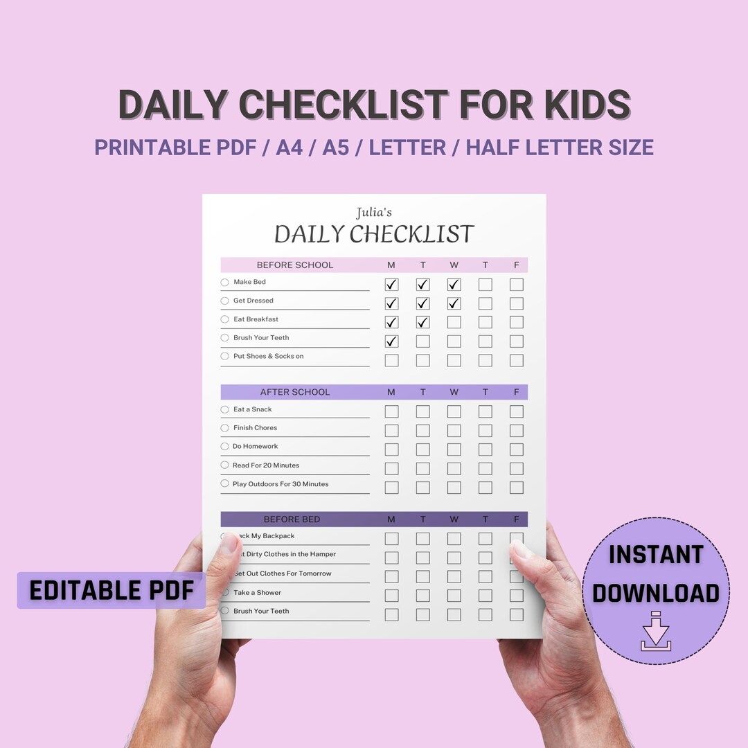 Daily Checklist For Kids Printable Editable Chore Chart For Etsy Canada daily-checklist-for-kids-printable-editable-chore-chart-for-etsy-canada