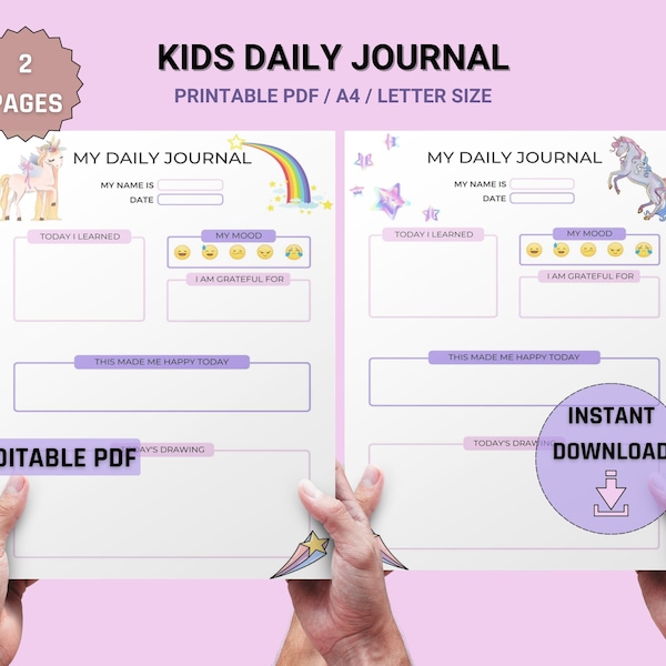 Daily Journal Printable - Etsy