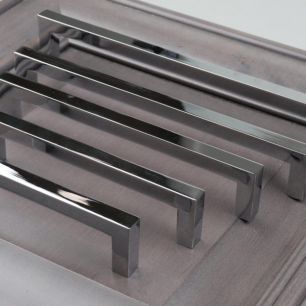 GlideRite Square Bar Pull Polished Chrome Collection